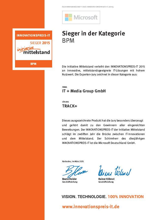 Innovationspreis 2015